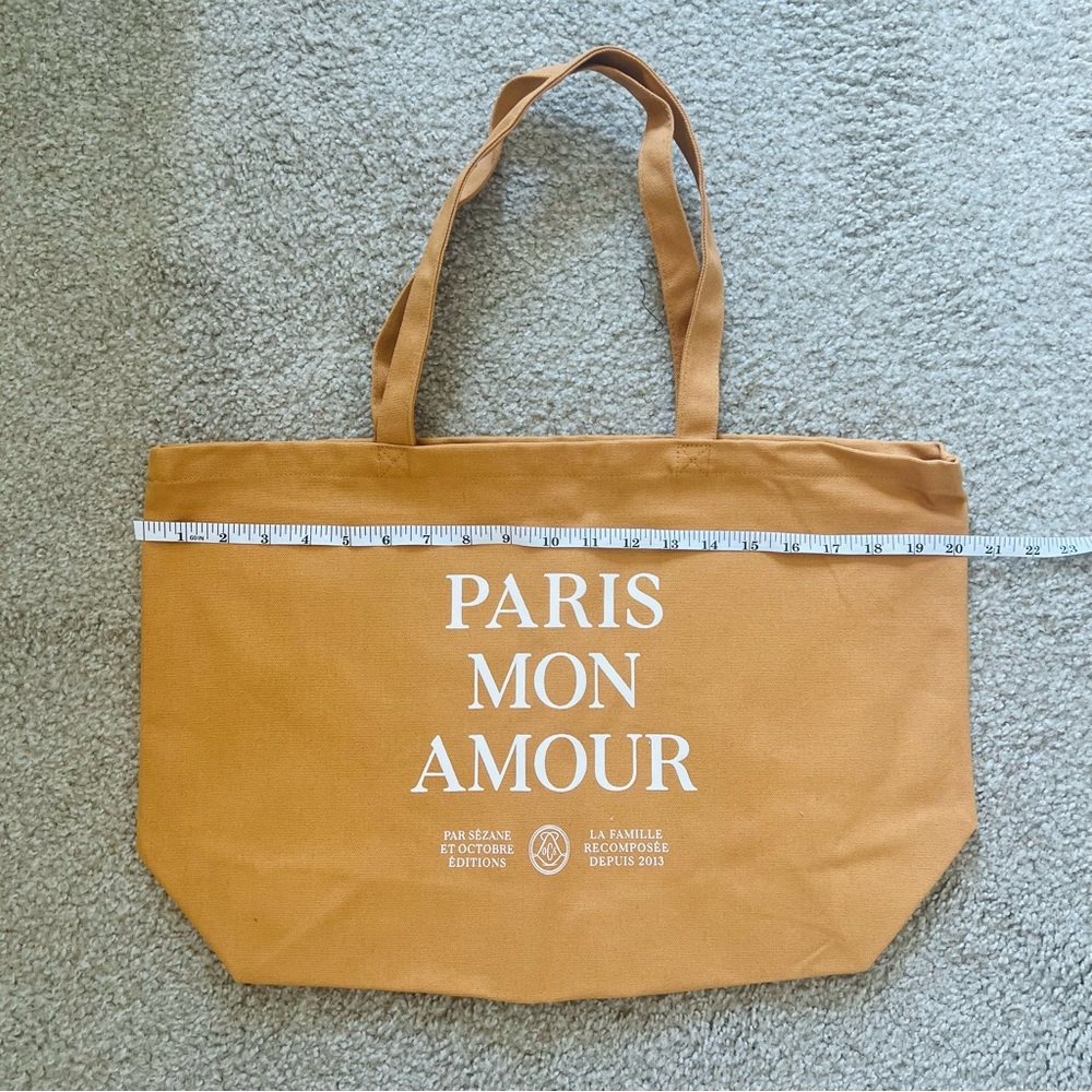 New Sezane Canvas Tote Bag Cotton French Shopping Bag